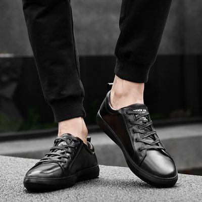 Sneakers Casual da Uomo con Lacci, Sneakers alla Moda e Confortevoli in Vera Pelle, Scarpe Casual da Uomo