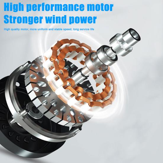 Fisherman Hat with Dual Brushless Cooling Forehead Neck Solar Fans UPF50 Anti-UV Fabric Wide Brim Adjustable