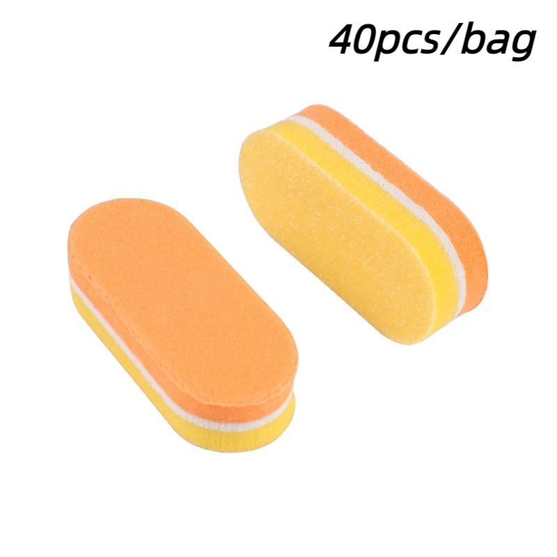 40 Pcs Double Color Mini Sponge Nail Files Buffer Block Buffing Sanding Nails File Pedicure Manicure Tools