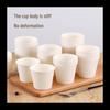 NHZHIW Disposable Thickened White Paper Cups