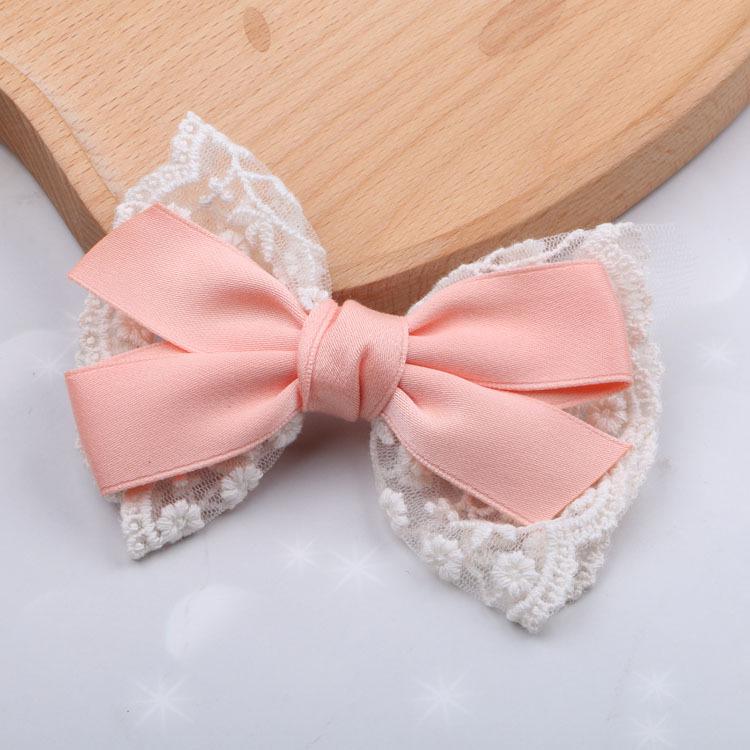 Children's Korean Hair Clips: Bows, Lace, Fashionable Princess Headwear for Little Girls