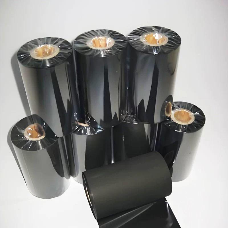 Verbessertes Wachs-basiertes Thermotransferband 110mm×300m für Kupferdrucketikettendruck, 110mm×70m Doppelachskarbon