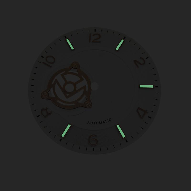 36.5mm Dial NH38 Watch Dial Replacement Steel Green Suitable For NH38 Automatic Movement Watch Accessories For WatchMaker