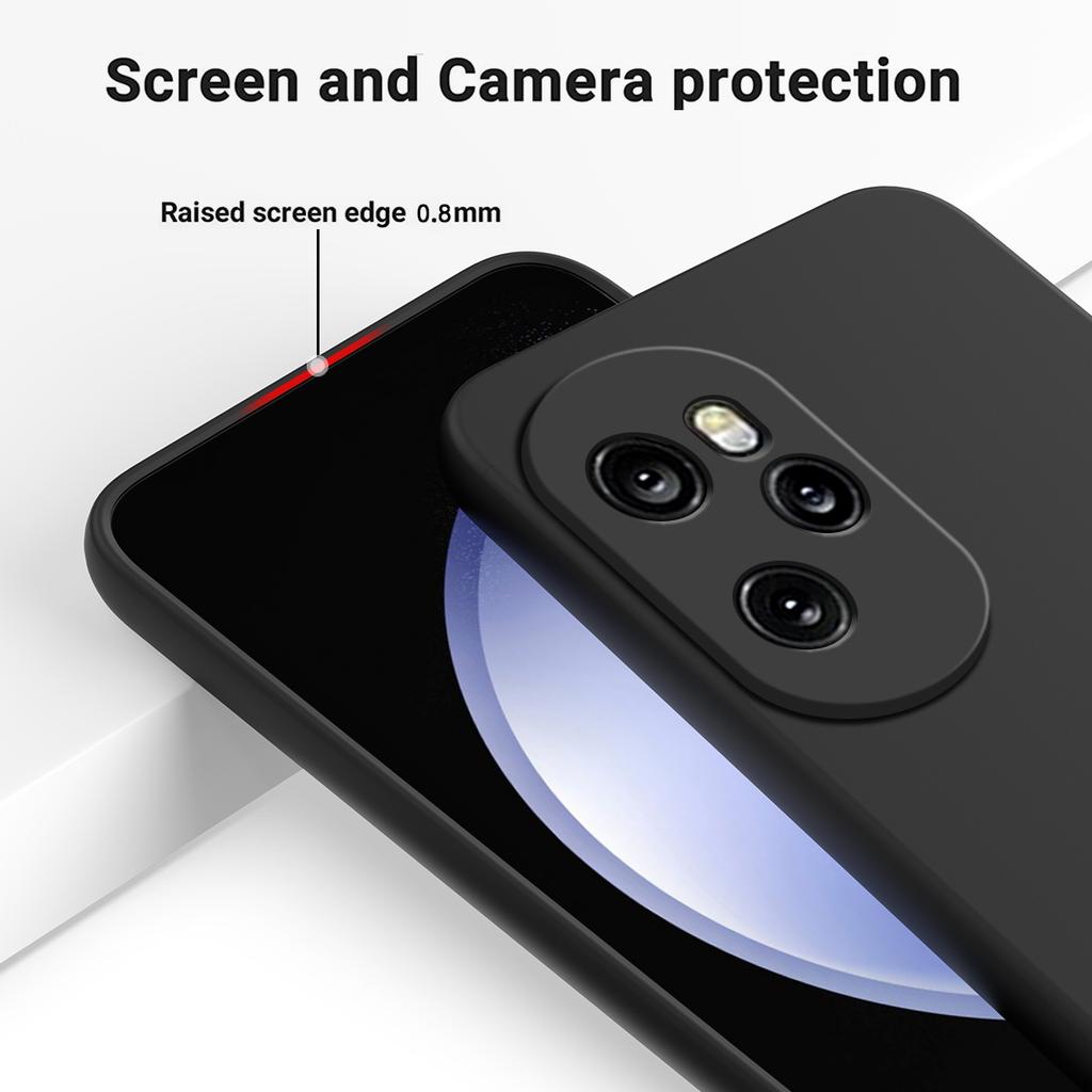 For Honor 100 Pro 5G Case Anti-Scratch Liquid Silicone Cell Phone Protector Cover