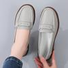 Women Black Moccasins Driving Shoes Flats White Casual Nurse Loafers Grey Minimalist Maternity Shoes Large Size