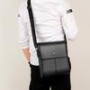Men's Bag Texture Men's Shoulder Bag Casual Crossbody Bag Flip Bag Vertical Leather Bag Backpack Business Style
