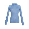 Spring 2025 Women's Lightweight Knit Sweater – Half-High Collar Seahorse Hair, Solid Color, Versatile and Stylish.