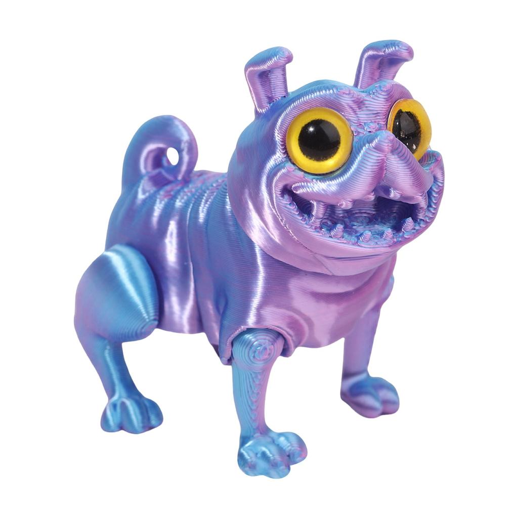 3D Printed Multi-color Puppy Crafts Ornaments Gifts Creative Hand-made Animal Joint Activity Model