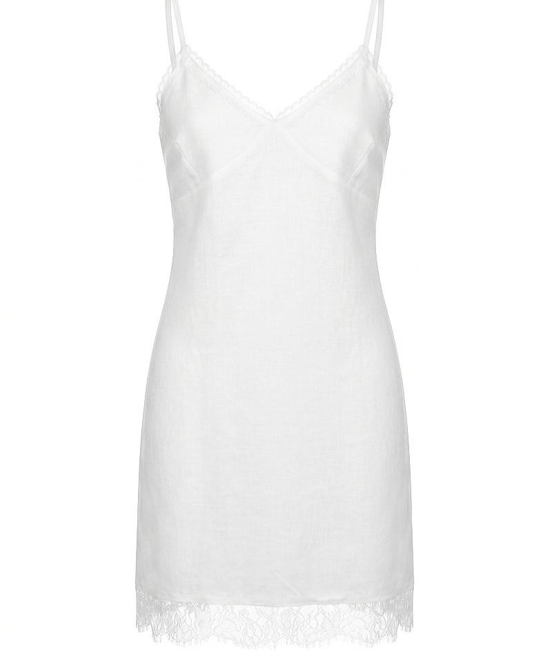 Row Cycle Lace-Trimmed Slip Dress