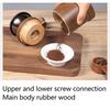 Coffee Grinder Manual Oak Stainless Steel Retro Ergonomic Crank Handle Conical Grinding   Portable Coffee Bean Grinder
