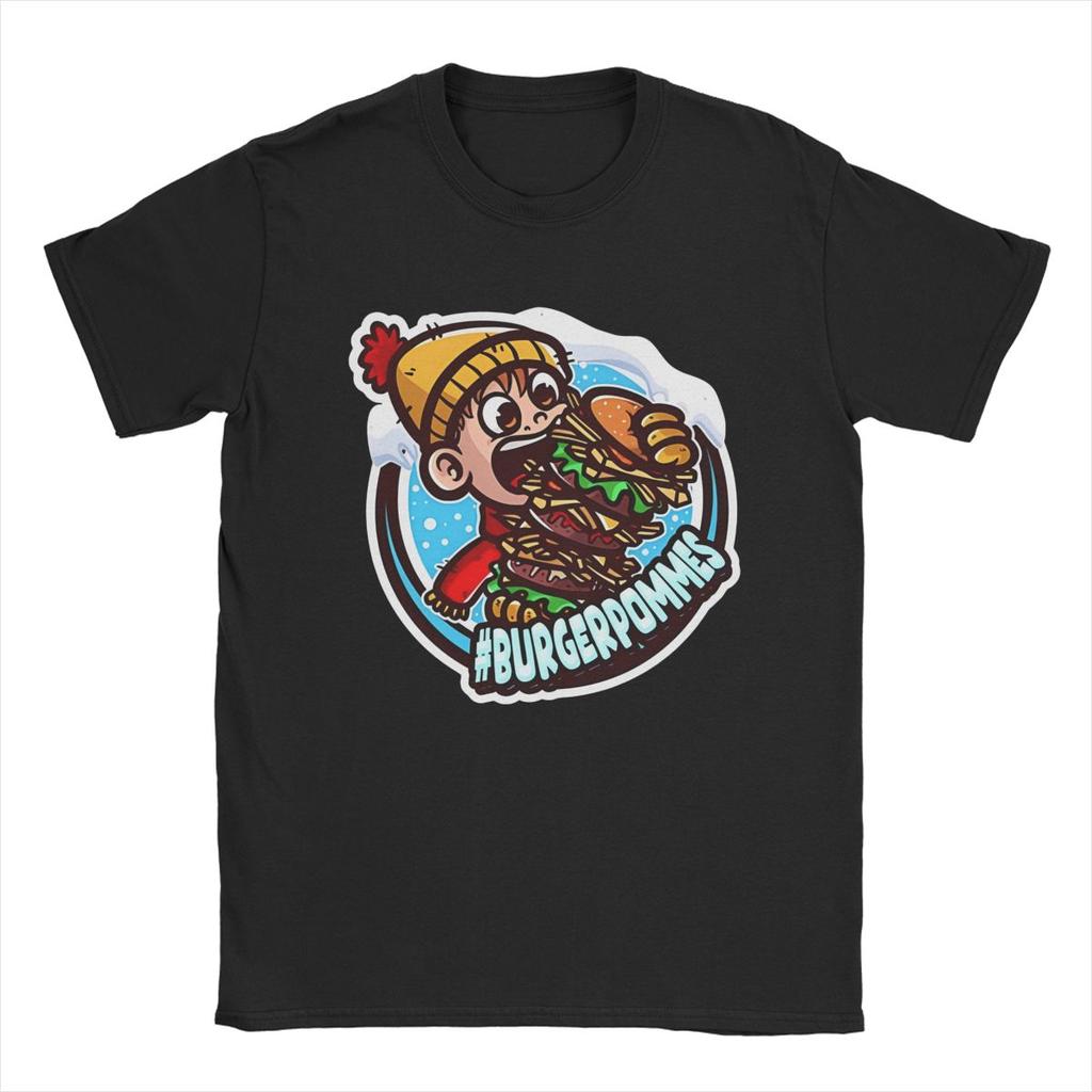 Burgerpommes LukasBS ICrimax Merch Shirts Men Women Vintage Cotton Printed Clothes