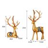 Elegant Reindeer Figurines, Animal Ornament Collectible Decorative Creative 1 Pair Elk Statue for