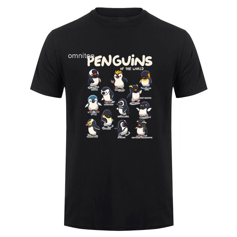 Pinguin Pinguine Tiere der Welt Pinguin-Liebhaber T-Shirt Sommer Lustiges Unisex-T-Shirt Unisex-Kleidung HJ020