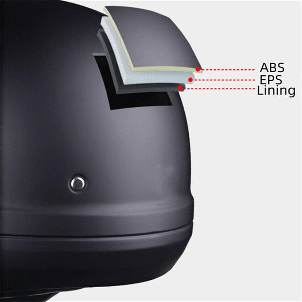 Retro Motorcycle Detachable Helmet Capacete Open Full Face For Bike Quick Release ABS Matte Black Modular Classic Professional