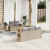 VidaXL Garden Lounge Set with Cushions 6 Pcs, Patio Sofas, Patio Furniture Set, Outdoor Furniture, Mix 3256780
