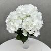 Hot Sale 5 Heads Artificial Hydrangea Bouquet Silk Hydrangea Burgundy Artificial Flowers Bouquet for Wedding Event Decoration