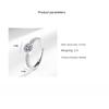 925 Sterling Silver Fashion Light Luxury Round Zircon Ring Birthday Party Anniversary Gift