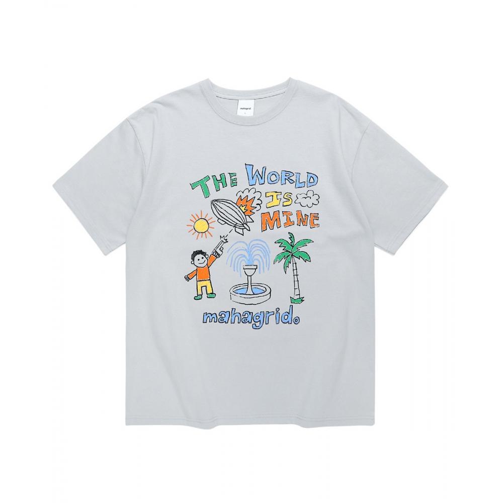 

ФУТБОЛКА MAHAGRID CRAYON DOODLE СЕРАЯMG2CMMT530A