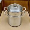 Thickened 304 Stainless Steel Steamer & Frying Pot for Baby Food & Household Use
