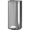 Kitchen Bin 30L, Pedal Bin with Removable Inner Bucket, Soft-close Lid, 29x36x59.5cm, Silver
