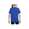 Nike Locker sitzendes Sport-Basketball-T-Shirt mit Aufdruck, Kurzarm, Kinder-Oberteile, Blau FZ5123-480