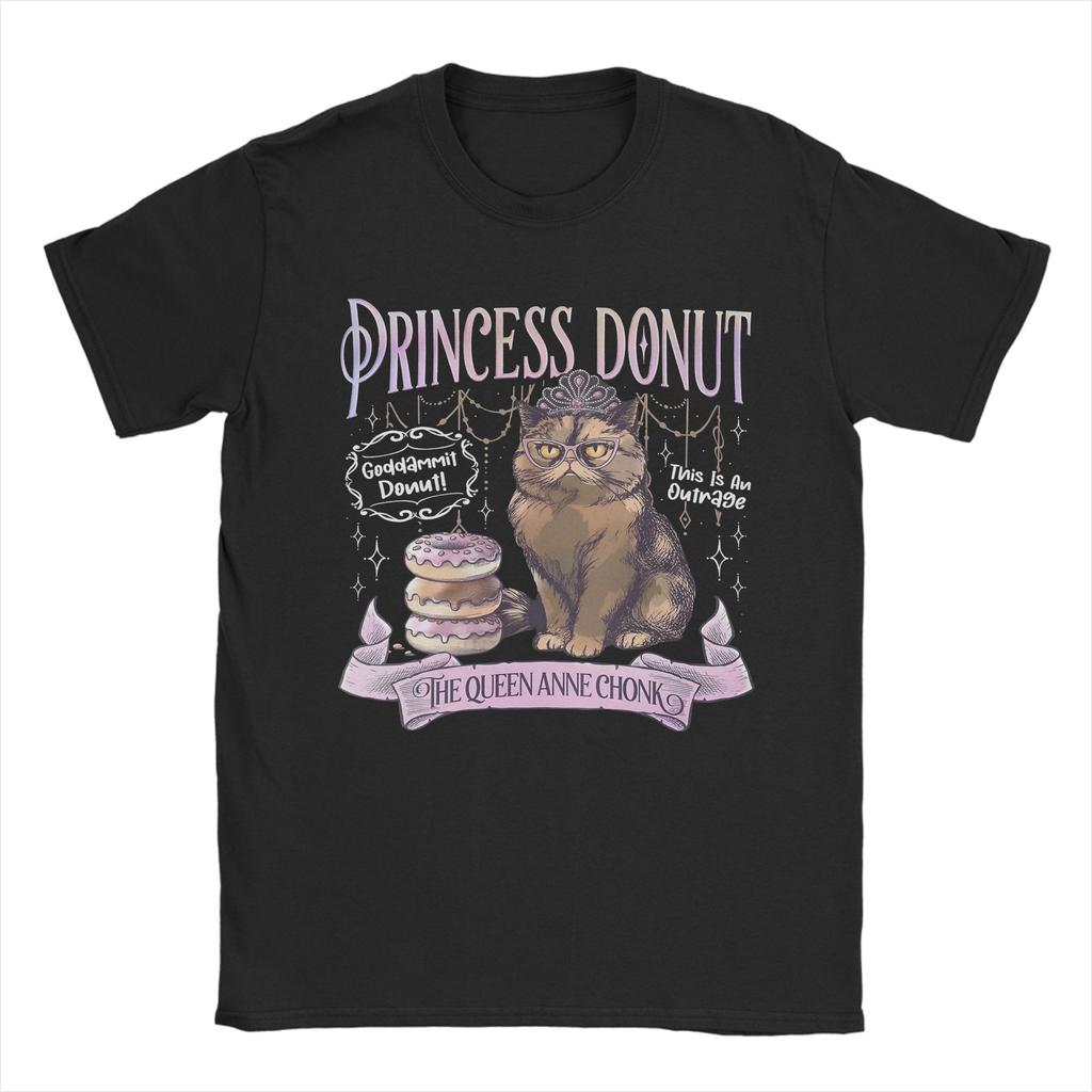 Princess Donut Dungeon Crawler Carl T Shirt for Men Cotton Funny TShirts O Neck Tee Shirt Short Sleeve Tops New Arrival