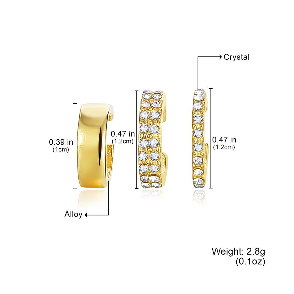 2023 Set di orecchini intarsiati di lusso alla moda Set di orecchini a C per ragazze Accessori versatili Eleganti orecchini europei Set regalo Combinazione