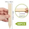 100Pcs Weather Resistant Wooden Garden Stakes Wooden Garden and Sign Post for Plant Support Fence Yard Gardening