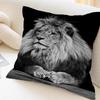 Federa per Cuscino Leone Animale Copricuscino da Lancio per Auto Divano Auto Regalo di Natale 40x40cm 45x45cm