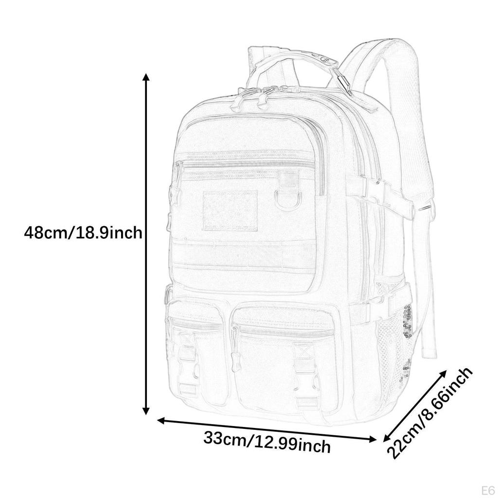 Backpack for Men Big Bag to Camp Outdoors Mountaineering Trekking