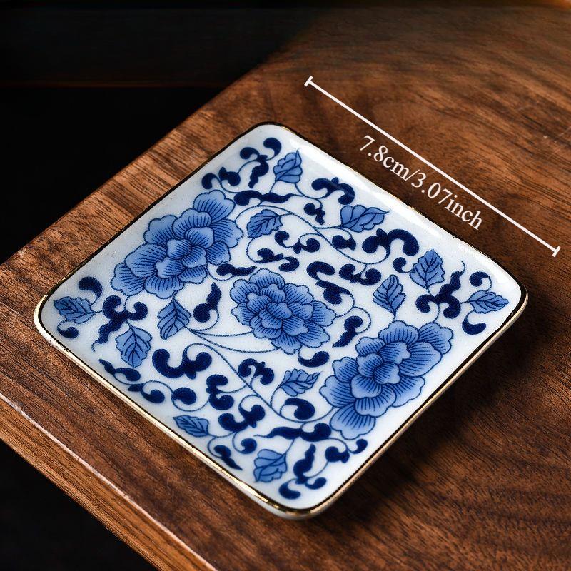 Covoraș pentru ceai din ceramică creativ pentru masă de ceai, aur anti-alunecare, suport izolat pentru ceai, accesorii pentru ceremonie de ceai Kung Fu