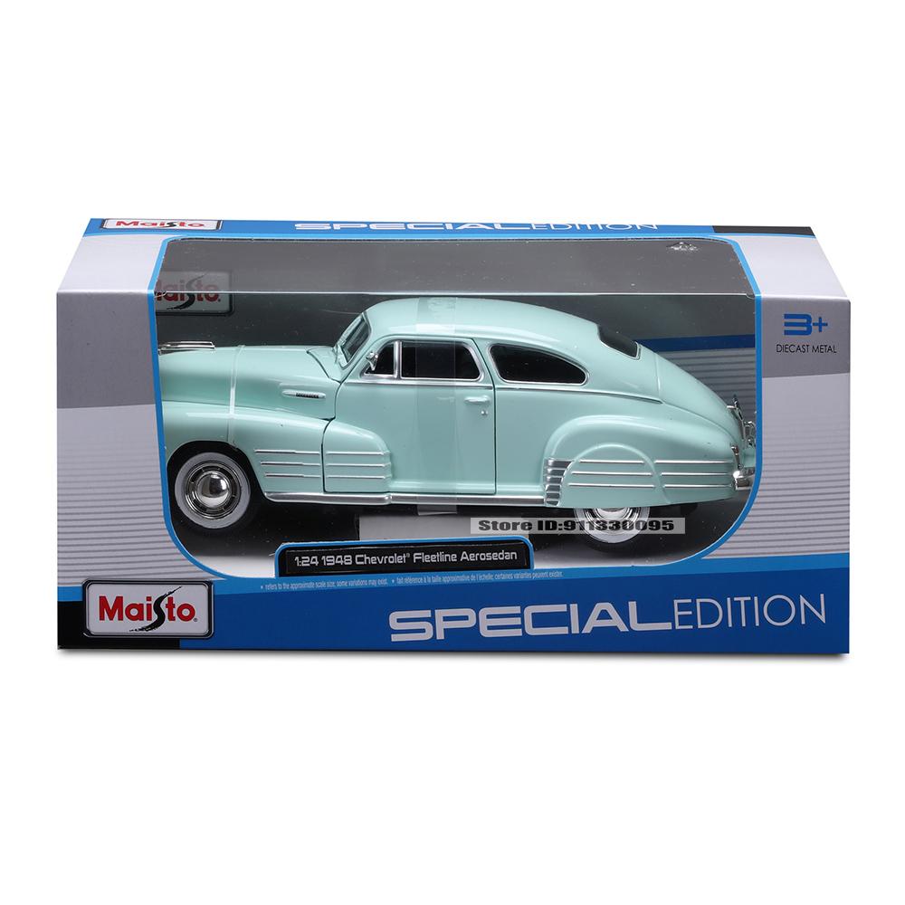 Maisto 1:24 1948 Chevrolet Fleetline Aerosedan Alloy Car Model Die-casting Static Precision Model Collection Gift Toy Tide Play