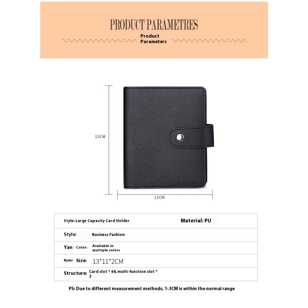 Card Bag for Placing The Card, Female Anti-magnetic Bank Card Clip, Male Card Holder, Large Capacity, Multi-card Position