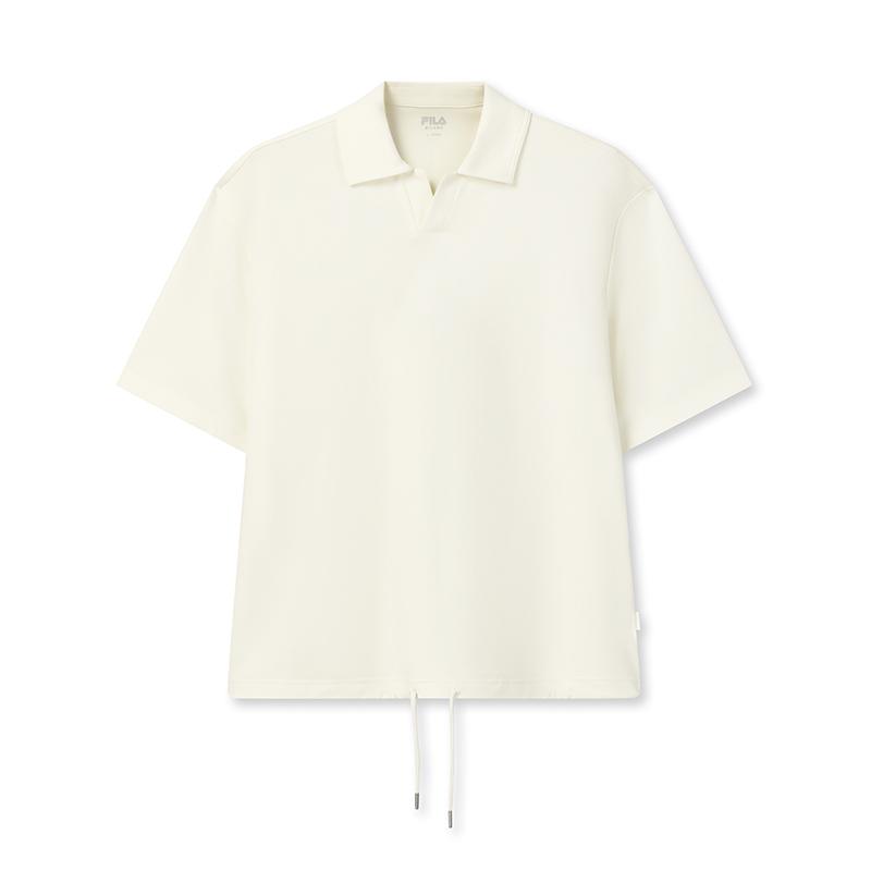 FILA MILANO Polo Shirts Men s Vanilla White Polo Collar Moderate F11M625138F-IV L