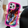 Tiger Neon Golfrand TPU Mobiele Telefoonhoesje voor iPhone 17 16 15 14 13 12 11 Air Pro Max Plus Kleurrijke Cover