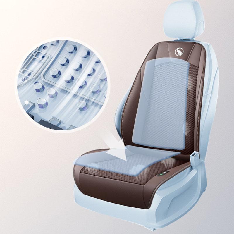 Kühlkissen Auto Sommerkühlung Lüftungssitz Stuhlkissen 12V Kühlung Autositzkissenbezug mit Luftbelüftetem Ventilator/Kühlkissen