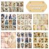Retro-Style High-Quality Paper Background Materials Retro English Poster Paper for Handmade Journals DIY Collage Decorative Back
