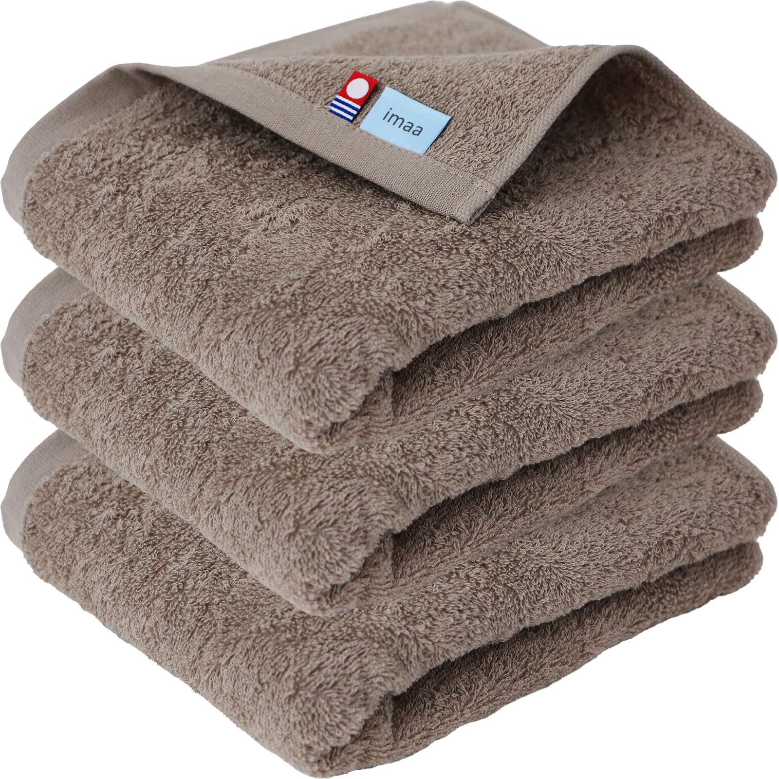 

imaa Imabari Towel Сертифицированный большой набор полотенец для лица Quick Made in Vacuum Compressed Light 3 шт. 3, пушистые, тонкие, впитывающие, сушильные, Япония, 100%