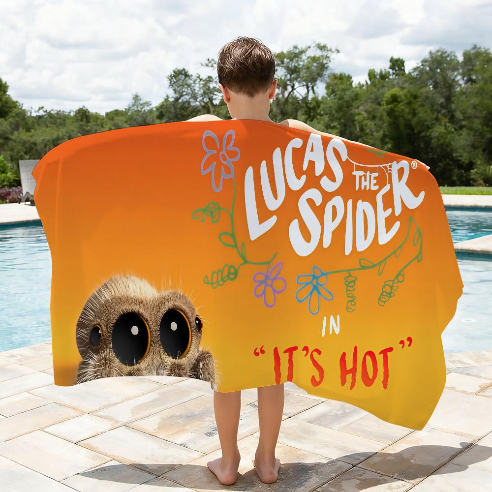 Cartoon L-Lucas die S-Spinne Handtuch Schnelltrocknende Strandhandtücher Sind Geeignet Für Schwimmbäder Camping Yoga Und Das Fitnessstudio
