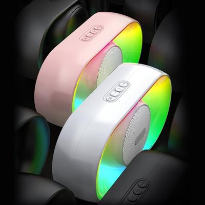Multicolor LED Bluetooth-compatible Speaker with 360 Stereo Sound Build In Rechargeable Battery Portable Wireless Speaker