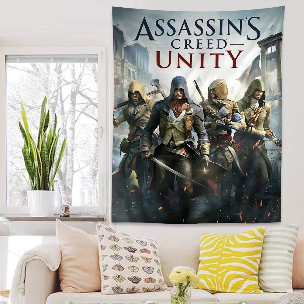 Game Classic AAssassins Cool CCreed Anime Tapestry Hanging Tarot Hippie Wall Rugs Dorm Home Decor