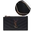 Women's Cassandra Matelassé Zipper Card Wallet 607915 BOW01 1000 25F 25FW