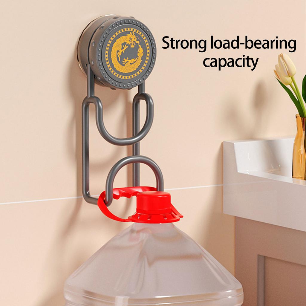 Space Efficient Suction Mounted Holder For Small Area Secure Adhesive Hook Waterproof Multipurpose Bathroom Storage