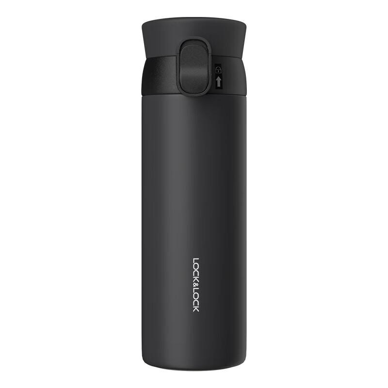 Термобутылка LocknLock Aspiration из нержавеющей стали 316 с выдвижной крышкой 450ML чёрный