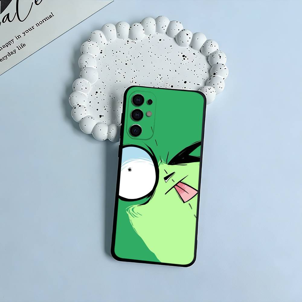 Cartoon Invader Zim Gir Black Soft Silicone Phone Case for Samsung S25, S24, S21, S22, S23, S30, Ultra, S20, Plus, FE, Lite