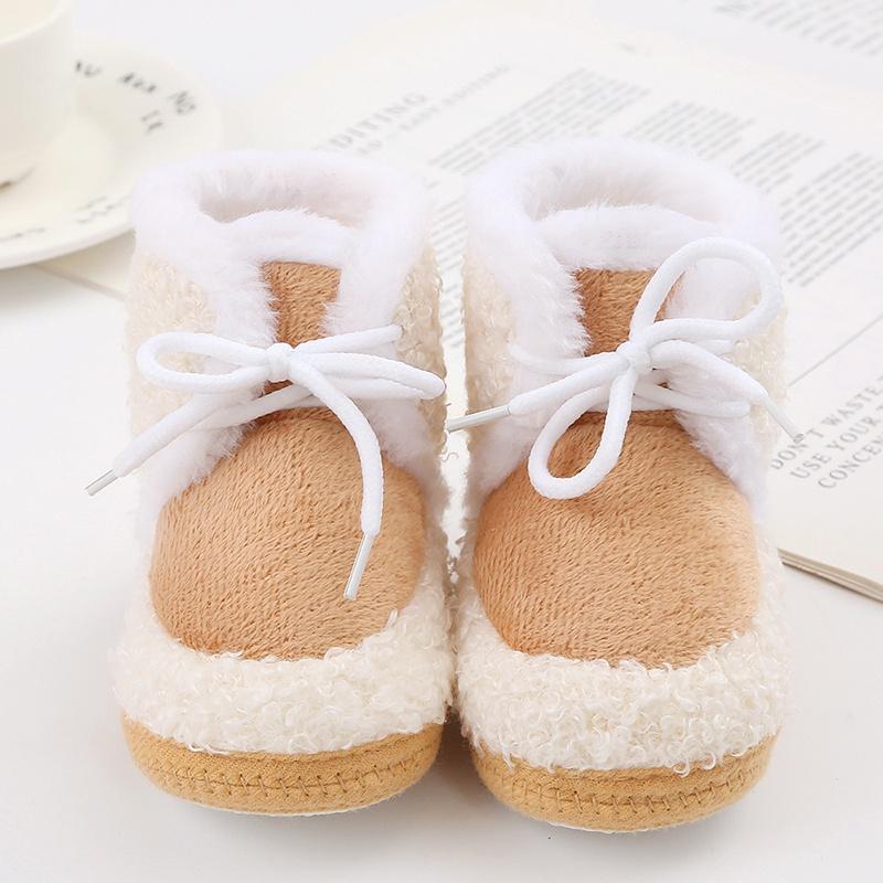 Kleinkind Baby Winter warme Plüsch Schneestiefel süße weiche Schuhe