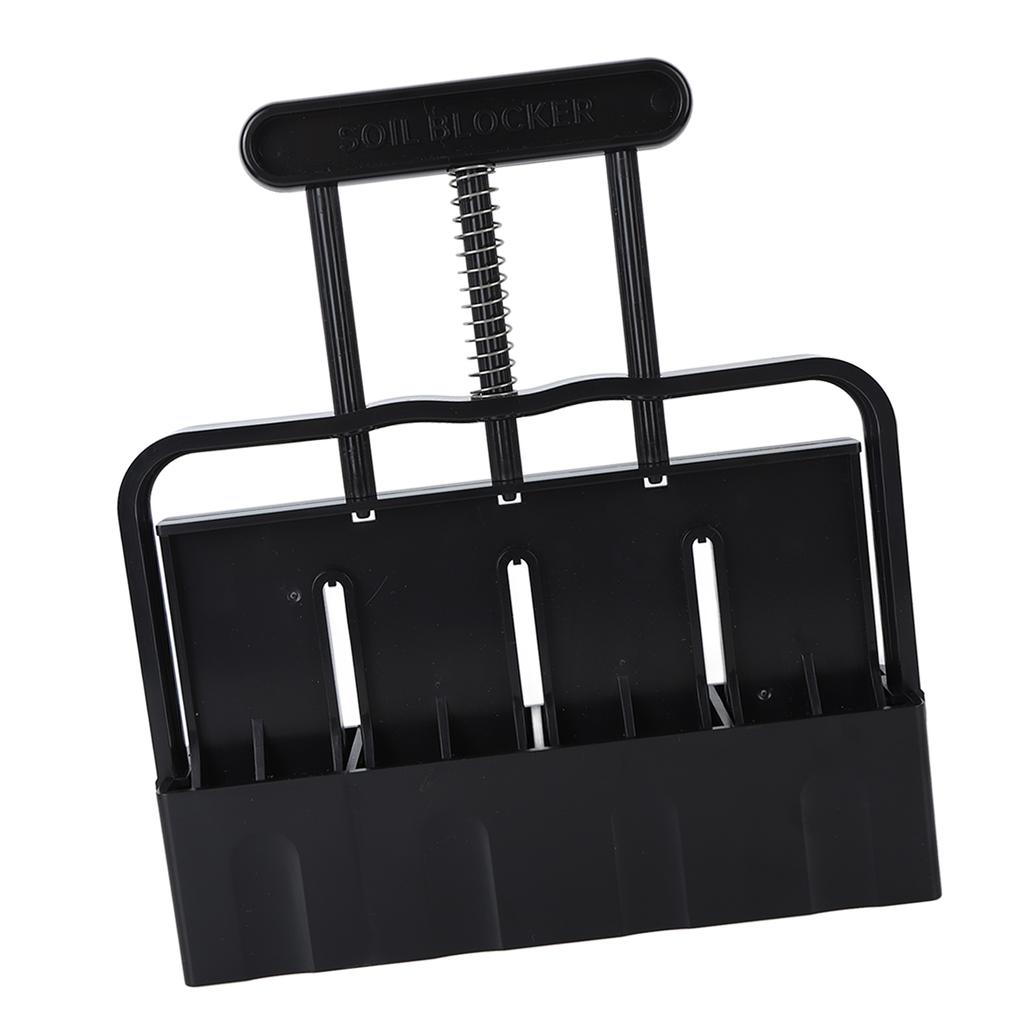 Soil Block Maker with Comfortable Handel ABS 4 Cell Soil Blocking Tool for Seed Starting Germination