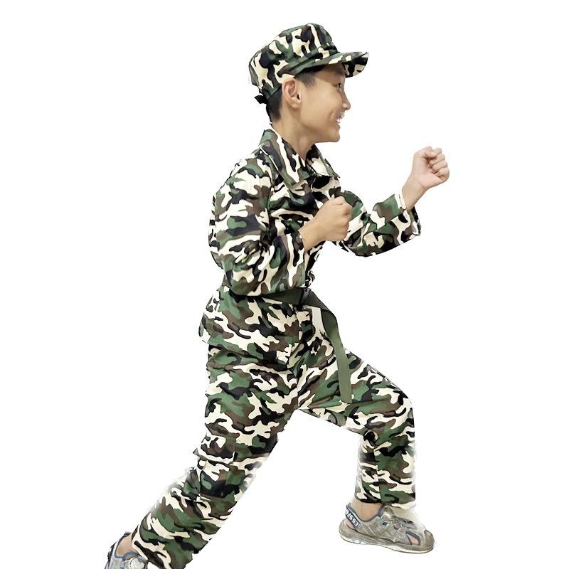 Halloween Children's Military Career Experience Costume Children's Camouflage Uniform Children's Military Uniform Soldier Costume