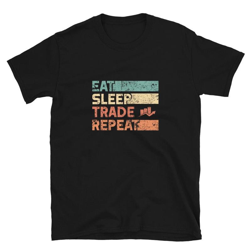 Eat Sleep Trade Repeat Vintage Tshirt