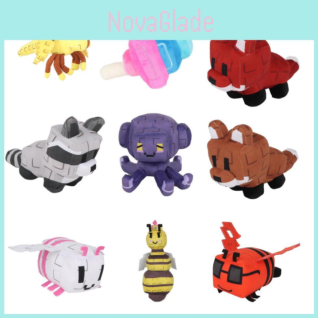 Minecraft Grow A Garden Plush Queen Bee Garden Toy With Pp Cotton For Kids And Collectors